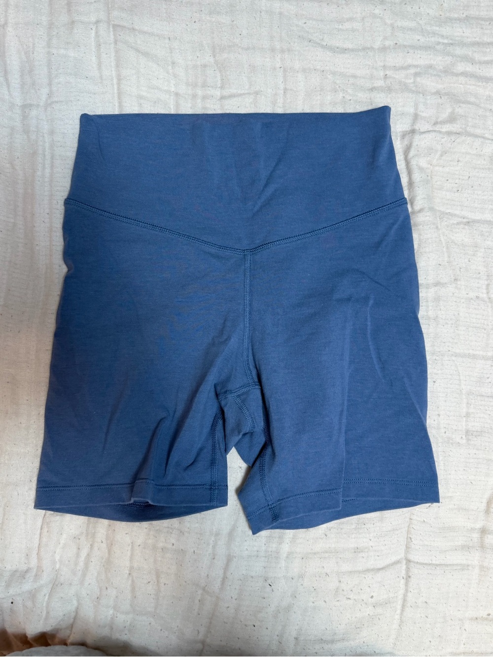 Old Navy Deep Blue High-Waist Athletic Bike Shorts
